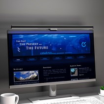 모니터 독서 스크린 USB 거치 학습용 LED스탠드 LTL6, 화이트