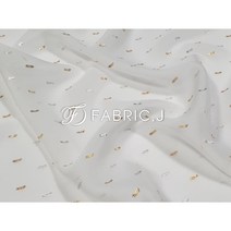 패브릭제이 대폭 의류 커튼 쉬폰 원단 트윙클스타 FJ-070