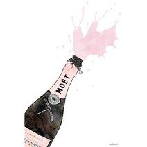 Pink Champagne Splash 핑크 모엣샴페인 튀기, +5000, 1호(16x23)