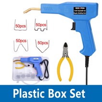 핸디 플라스틱 용접기 50W 핫 스테이플러 PVC 수리 자동차 범퍼 차고 도구, 01 Red welder gun1_01 EU plug