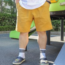 베어릭 남자 빅사이즈 BH 린넨 투포켓 반바지 허리 밴딩 마 팬츠 여름 5부 쇼츠 큰옷 무지 2XL 3XL