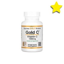 캘리포니아골드뉴트리션 CGN 남극크릴오일 딸기레몬맛 500mg 120소프트젤 캡슐, Gold C USP 등급 비타민C 1000mg 베지