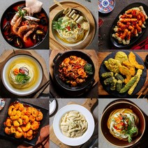 간편조리식 밀키트 모음(떡볶이 우동 짬뽕탕 잔치국수 불닭발 새우깐풍기 등), 쫄탱 짜짱떡볶이 360g 1개