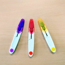안전 뚜껑 바느질 쪽가위 5개 가죽공예 봉제용구 실커터 미싱가위 뜨개도구 자수가위 실밥절삭 옷만들기
