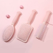 클로버 고급 쿠션브러쉬 롤브러쉬 핑크 3종 세트, 1세트
