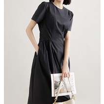 패션시그널 비대칭절개 라운드넥 원피스 842EBF