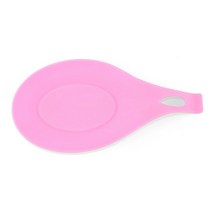부드러운 실리콘 스푼 절연 매트 내열성 플레이스 트레이 패드 데스크 음료 유리 코스터 주방 도구, 04 Pink Spoon Mat