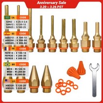 실리콘총 글루 건 노즐 액세서리 구리 소재 11mm 스틱 누출 방지 스틸 볼이 내장된 핫멜트 건에 적합합니다., 2.0x40mm, 1.0x40mm