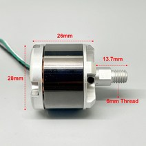 DC 12V 1040KV 3S-4S 12480RPM 로 3 상 브러시리스 모터 BLDC 28MM 2214 RC 드론 항공기 모델용 1 개, [02] Reverse thread
