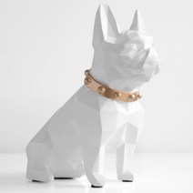 소품샵 특이한 저금통French bulldog coin bank box piggy bank figurine home decorations coin storage box 인테리어, 협력사, 하얀