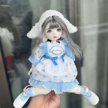 BJD 구체관절 인형 풀세트 세트 여아용 30CM 귀여운 3D 눈 액세서리 저렴한 1/6 크리스마스 선물 서프라이즈, Whole Doll 30CM, B