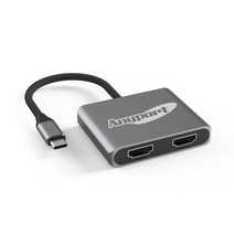 애니포트 AP-TC21DH 4K 60HZ 알루미늄바디 듀얼 HDMI 출력 모니터2개연결