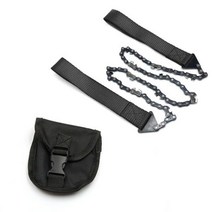 제주나대 손도끼 마체테 벌목도 정글도 마테체 미니 포켓 체인 톱 비상 생존 전기톱 가방 포함 목재 정원, 01 Black