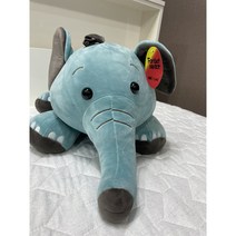 부드러운 코끼리 애착인형 쿠션 3컬러, 블루
