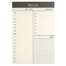 플래너 독서노트 비즈니스 주간 월간 노트 저널 일정 일일 정리 찢어짐 가능 메모 패드 문구 사무용품, [02] 커피