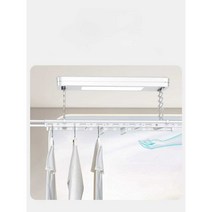 전동 빨래건조대 반자동 바람건조 베란다 빨래걸이, (D-3132S + 알루미늄행거 10개) 옷과 이불을