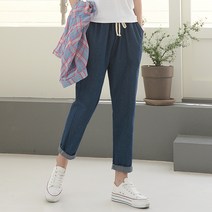 [쏭스타일] 걸스허리밴딩데님배기