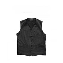 올드조 OLD JOE ARTISAN SACK VEST BASKET HERRINGBONE