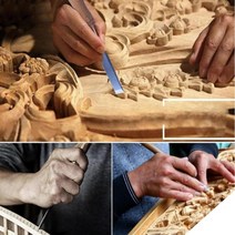 전문 목공 공예 우드 조각기 커팅 조각도 치즐세트 12PCS, 치젤세트 BL10143