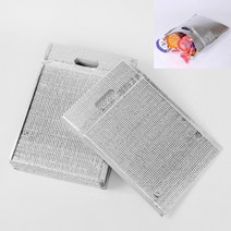 템팜 은박 보냉봉투 손잡이형 15P 25X35 나들이 캠핑용품 보온보냉백