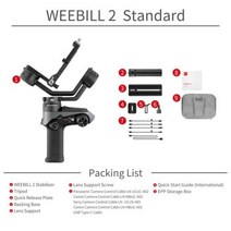 ZHIYUN Crane 3S공식 크레인 3 축 핸드 헬드 안정기 65KG DSLR 카메라 레드 BMPCC 비디오 카메라 확장 팔 짐벌, WEEBILL 2