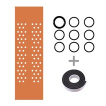 아이스하키 퍽 안전장비 스틱 손잡이 테이핑 테이프 아이스 하키 그립 미끄럼 방지 열 수축 슬리브 액세서리, [15] brown with holes