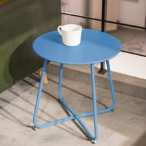 스탠딩테이블 보조 이동식 테이블 북유럽 커피 테이블 장식 액세서리 현대 디자인 Apartamento Mesas De Ce, 01 Blue