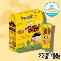 초등학생유산균 신바이오틱스 어린이 키즈 유아 아동 아이 코스트코 6살 5살 유산균 유신균 유상균 프로바이오틱스 프리바이오틱스, 신바이오틱스 딸기맛 60포 x1박스