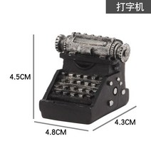 레트로 타자기 카메라 피아노 타자기 레트로 스타일 창의적인 미니 가구 집 거실 침실 장식 자동차 인, 02 A typewriter