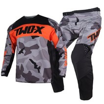 바이크보호장비 오토바이장비 2023 Motocross Two-x 360 Bnkr 저지 팬츠 탑 ATV BMX 모토 기어 세트 오토바, 03 주황색_02 Jersey M Pant 32