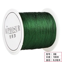포장용 행사용 금실 은실 뜨개끈 금실실 핸드메이드 골드 6줄 팔찌 끈 diy 소재 가방, 06 3주식-먹색-0.2-100쌀