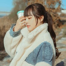 가발매니아 포니테일 올림머리 가발 플럼, 내츄럴브라운, 1개