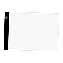 Royalways A5 크기 조정 가능한 LED 라이트 박스 트레이서 드로잉 복사, 240x150x3.5mm, 플라스틱, 3 레벨 디밍