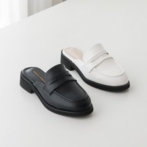 구두모모 여성용 베이직 가죽 블로퍼 (3cm)
