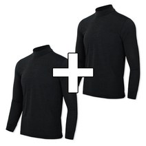 빌리언즈 여름 긴팔 반목티 쿨 스판 작업복 빅사이즈 1+1