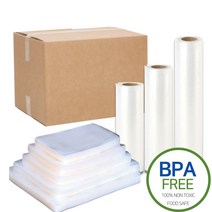 업소용 진공포장 비닐 포장 필름 압축 팩 고기 식품 음식 야채 족발 신선보관, 0.09mm (많이두꺼움), 25cm x 45cm (800장)