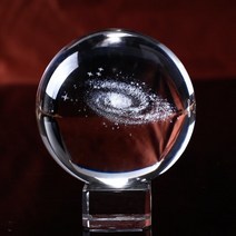 레이저조각기 레이져각인기 절단기 커팅기 글로브 갤럭시 미니어처 수정 구슬 6CM 3D 레이저 조각 석영 유, 02 with crystal base