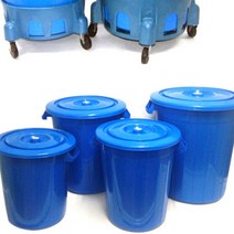 동림CNC 다용도 만능용기 분리수거 만능통 운반바퀴, 1개, 45L