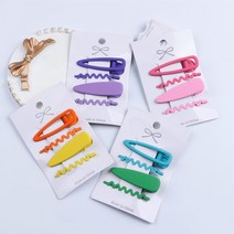 4 개/대 디자이너 합금 헤어 클립 세트 여자 여자 도매 사용자 정의 금속 머리핀 세트 헤어 액세서리