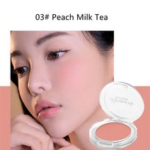 6가지 색상 블러쉬 메이크업 팔레트 미네랄 안료 루즈 라스팅 천연 크림 뺨 색조 복숭아 코스메틱, 03 Peach Milk Tea, 한개옵션1