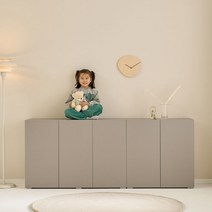 서진퍼니처 600 800 1200미니라떼 다용도 높은 수납장, 600사이즈 소프트그레이 1통