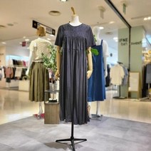 파파야 PNOROP014B_반팔3단주름미디원피스