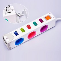 티앤씨 옆으로 디자인 멀태탭 2 USB 개별 멀티콘센트 2구 3구 4구 5구 6구 멀티탭, 옆으로 디자인멀티탭 5구 1.5M