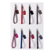 본아띠 썬샤인 천연소가죽 크로커다일(악어) 아나콘다(뱀) 손목 스트랩 (걸이), 1개, 악어 소가죽-블랙