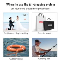 카메라 드론 DJI 미니 3 Po 에어 드롭 시스템 특수 드로퍼 공중 포물선 바다 낚시 던지기 삼각대 3/프, 한개옵션0