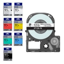 EPSON 엡손 라벨프린터 라벨테이프 카트리지 (12mmX9M), 화이트(SS12K-PX)