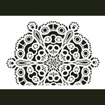 스텐실도안 꽃문양 B-01-050