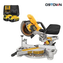 디월트 DCS361P2 충전 탁상 슬라이드 원형톱 18V 5.0Ah 2팩 7인치 BL 각도절단기