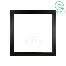 금강산업 알루미늄 컬러 점검구(나사형)(500mm) (1EA), 반광, 블랙
