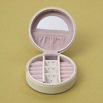 왕관 가죽 수납 화이트 액세서리 보석함 박스 정리함 선물상자 분류 화장대 주얼리보관 스크래치방지